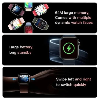 Smart Fitness Watch - GPS, Health, Tracking, Stainless Steel case