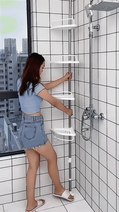 No-Drill Multi-function Corner Shelf