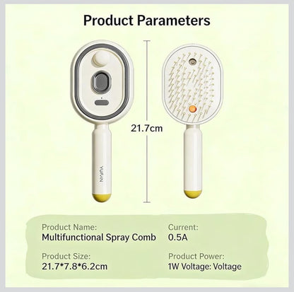 LumiMist 3-in-1 Steam Hair Brush