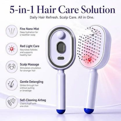 LumiMist 3-in-1 Steam Hair Brush