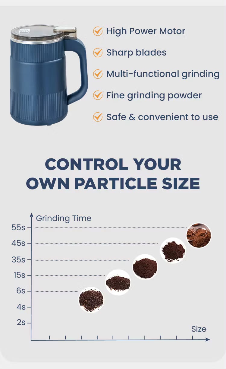 Portable Stainless Steel Coffee Grinder Pro