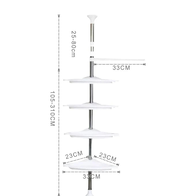 No-Drill Multi-function Corner Shelf