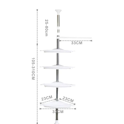 No-Drill Multi-function Corner Shelf