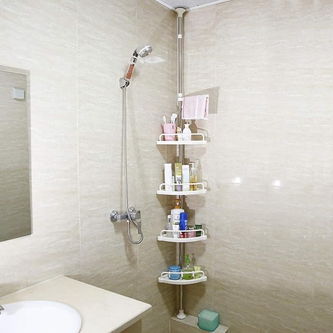 No-Drill Multi-function Corner Shelf