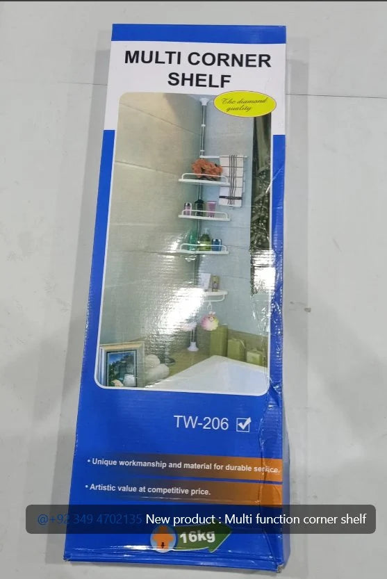 No-Drill Multi-function Corner Shelf