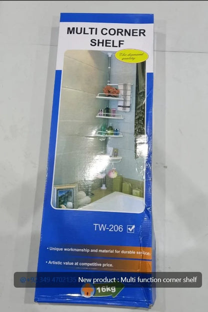 No-Drill Multi-function Corner Shelf