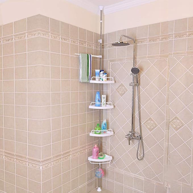 No-Drill Multi-function Corner Shelf