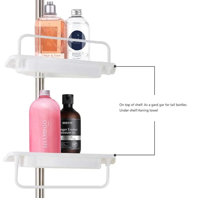 No-Drill Multi-function Corner Shelf