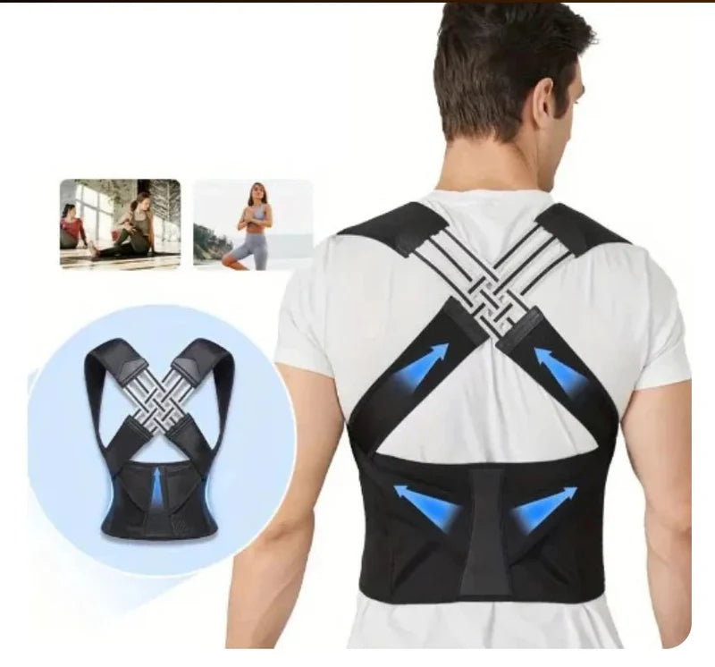 Adjustable Posture Support Brace — Back & Shoulder