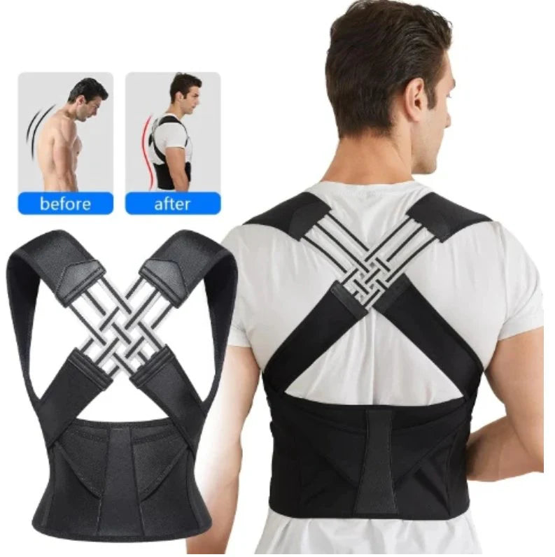Adjustable Posture Support Brace — Back & Shoulder
